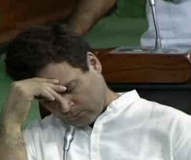 ...और फिर संसद में सो गये ''कांग्रेस के युवराज''