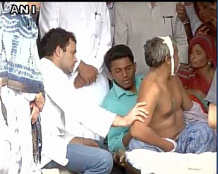 उना पहुंचे राहुल गांधी, पीडितों के जख्मों को देखा, कहा- पूरी ताकत लगाकर दिलाऊंगा न्याय