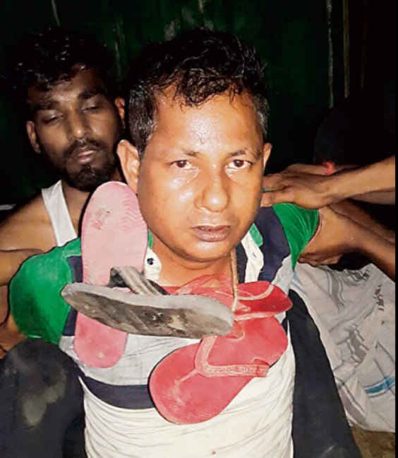 नशे में धुत थानाध्यक्ष ने महिला से की छेड़खानी