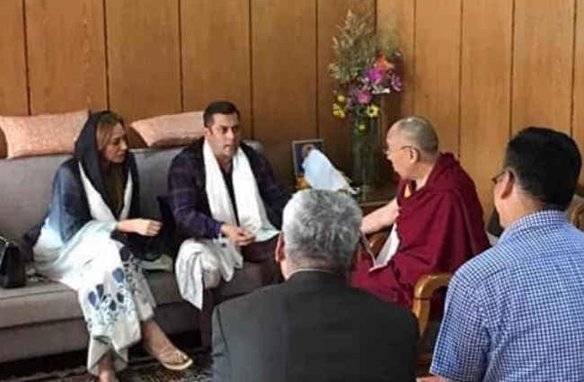 दलाई लामा से मिले सलमान खान