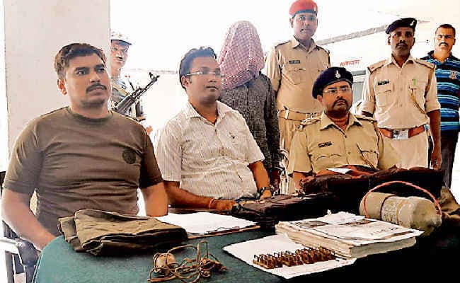 पीरटांड़ से हार्डकोर नक्सली विजय मुर्मू गिरफ्तार