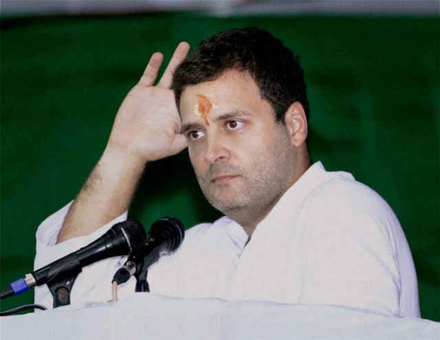 मोदी के मेक इन इंडिया के बब्बर शेर के मुंह से चूहे की आवाज भी नहीं निकलती : राहुल गांधी