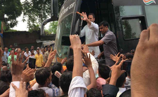 किसान यात्रा का पांचवां दिन राहुल ने कहा, मोदी सरकार किसान विरोधी
