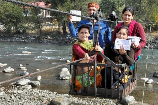 हिमाचल विधानसभा चुनाव : कड़ी सुरक्षा के बीच रिकॉर्ड 74 फीसदी मतदान