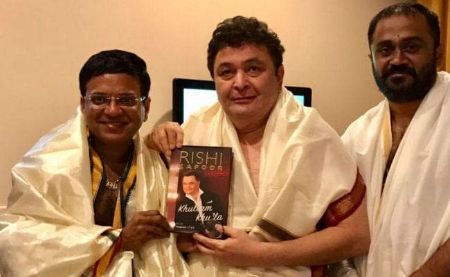 ''किताब'' की सफलता के लिए आशीर्वाद लेने तिरुपति पहुंचे ऋषि कपूर