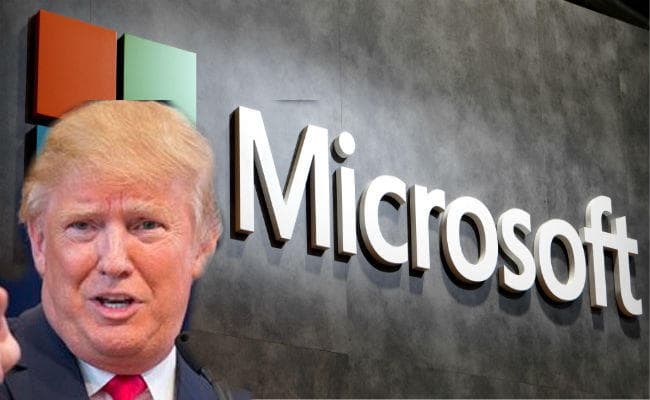 माइक्रोसॉफ्ट ने डोनाल्ड ट्रंप के आव्रजन प्रतिबंध से मांगी ‘छूट''