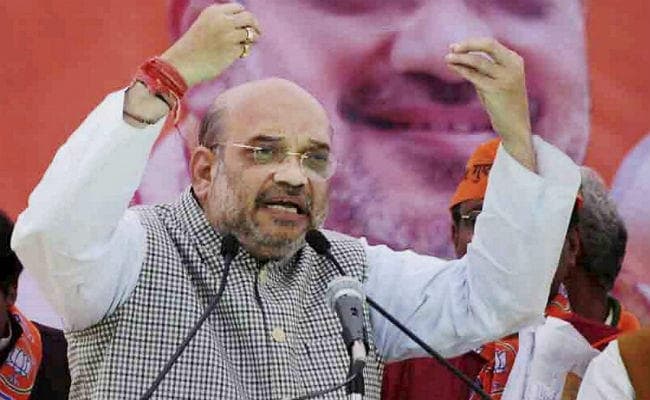 साथ मिलकर जनता को बेवकूफ बनाना चाहते हैं राहुल और अखिलेश : अमित शाह