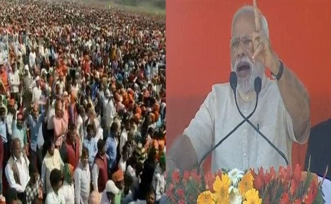 मऊ की रैली में पीएम मोदी ने कहा- हार के डर से सपा डूबती नाव पर हो गई है सवार