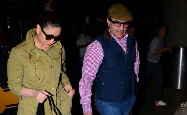 PHOTO: लंदन से लौटी करीना कपूर, पति सैफ संग एयरपोर्ट पर आईं नजर...