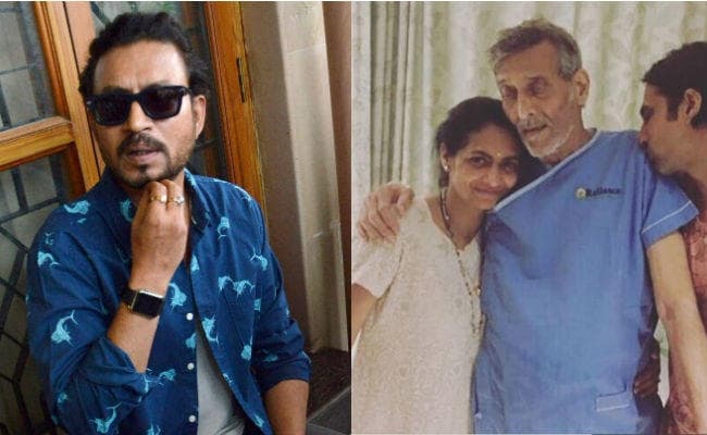 विनोद खन्ना को इतना कमजोर देख हिल गये इरफान खान, बोले- ''मेरी कामना शीघ्र स्वस्थ हों...''