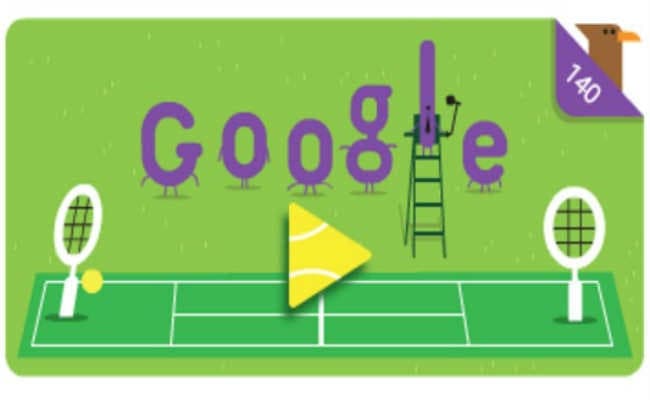 विंबलडन की 140वीं वर्षगांठ : गूगल ने सजाया डूडल