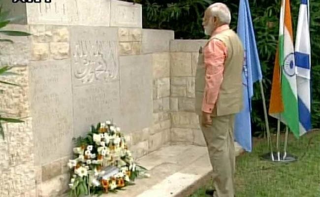प्रधानमंत्री मोदी ने हाइफा में प्रथम विश्वयुद्ध के भारतीय नायकों को दी श्रद्धांजलि
