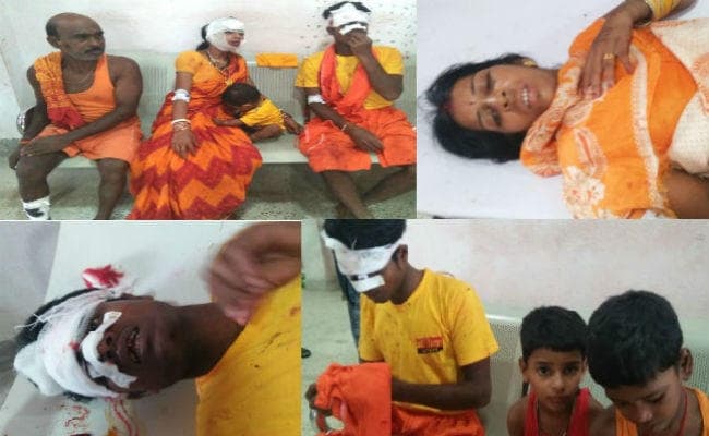 पूर्णिया के कस्बा निवासी कांवरियों का वाहन ट्रक से टकराया, चालक की मौत, 20 कांवरिया घायल