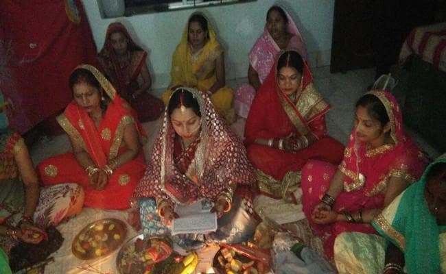 #Haritalika_Teej IN PICS सुहागिनों ने पति की दीर्घायु के लिए रखा व्रत