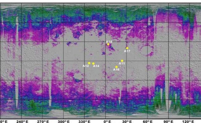 PHOTO : चांद पर पानी की मौजूदगी दर्शानेवाला नक्शा तैयार