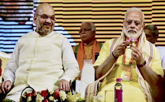 भाजपा कार्यकारिणी : मिशन - 2019 के लिए शाह ने गिनाने के लिए काम और हमले के लिए नाम तय किया