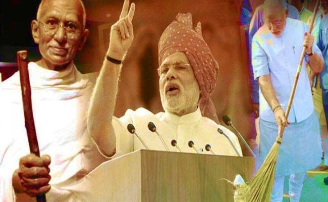 गांधी के स्वच्छता-संकल्प को साकार करते मोदी