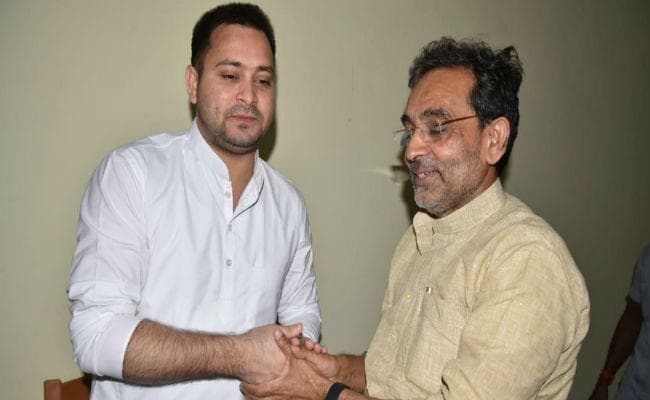 बिहार में सत्ता संग्राम: कुशवाहा को पसंद नहीं आया भाजपा-जदयू का 50-50 फॉर्मूला ? तेजस्वी से मिले