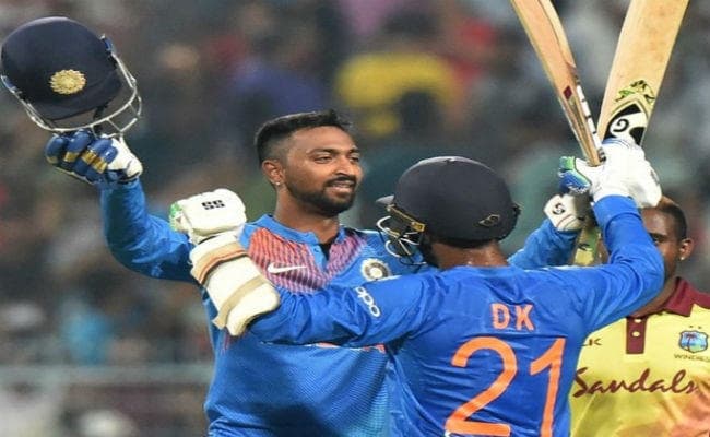 INDvsWI : भारत ने वेस्टइंडीज को 5 विकेट से हराया, चमके कार्तिक, पांड्या और कुलदीप