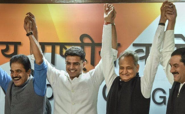 राजस्थान में संशय खत्म, गहलोत होंगे मुख्यमंत्री और पायलट उप-मुख्यमंत्री