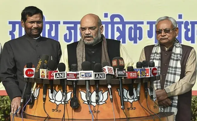 बिहार : NDA में सीट बंटवारे का फॉर्मूला तय, भाजपा-जदयू 17-17 सीटों पर तो LJP 6 सीटों पर लड़ेगी