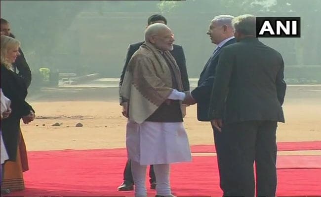 राष्ट्रपति भवन में इस्त्राइल के पीएम नेतन्याहू का स्वागत, पीएम मोदी से आज करेंगे द्विपक्षीय वार्ता