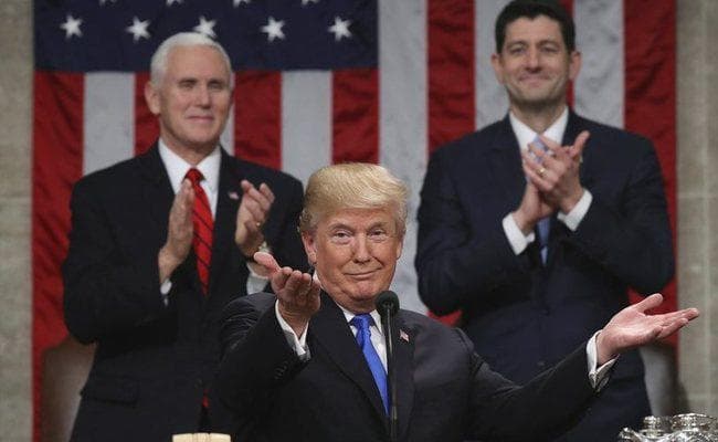 ''स्टेट ऑफ द यूनियन'' में ट्रंप का पहला भाषण, कहा-अातंकी समूहों के साथ उ कोरिया, चीन और रूस हमारे लिए चुनौती