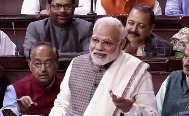 संसद में कांग्रेस पर जमकर बरसे मोदी, कहा-महात्मा गांधी का था ''कांग्रेस मुक्त भारत'' का विचार