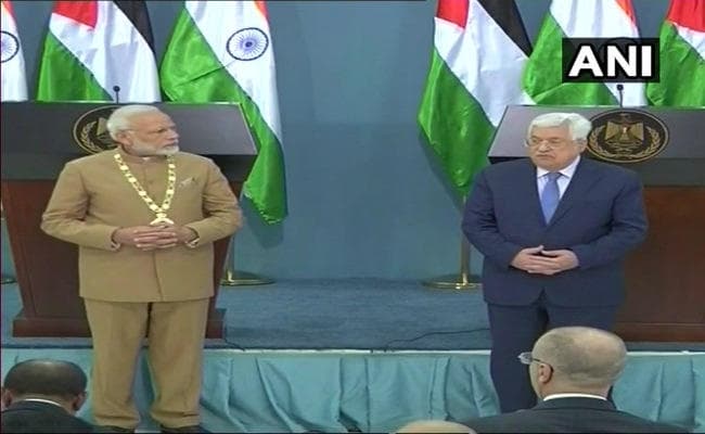 फलस्तीन में पीएम मोदी को मिला सर्वोच्च नागरिक सम्मान, दोनों देशों में छह समझौते