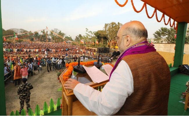 बोले अमित शाह - त्रिपुरा में सीपीएम को जीताने की साजिश कर रही है वोट कटुआ कांग्रेस