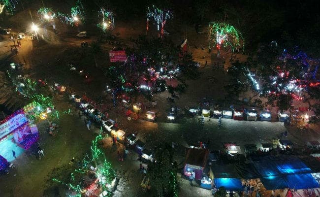 ड्रोन कैमरे की नजर से देखिये हिजला मेले की तसवीर