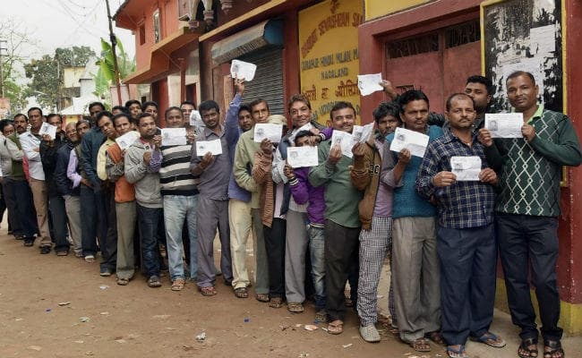 नगालैंड में 75% और मेघालय में 67% वोटिंग