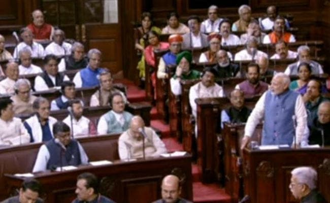 राज्यसभा सांसदों को विदाई देते हुए हंगामे पर तंज कस गये पीएम मोदी