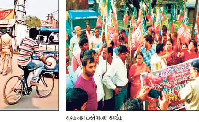 बंगाल : पंचायत चुनाव के नामांकन जमा को लेकर हुआ तनाव, रणक्षेत्र बना रायगंज, बमबाजी व फायरिंग