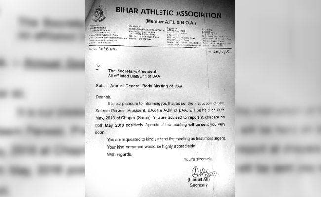 बिना चुनाव, बिहार एथलेटिक्स संघ के बन गये अध्यक्ष व सचिव