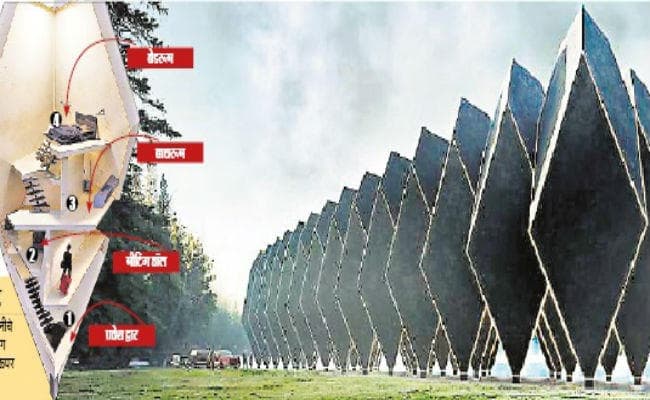 लंदन में असेंबल हो रहा कार्बन फाइबर से बना पॉडनुमा होटल