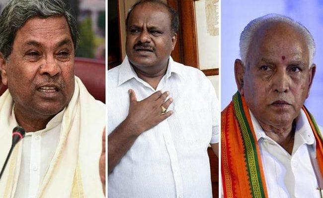 कर्नाटक में त्रिशंकु विधानसभा, भाजपा और कांग्रेस-जदएस ने पेश किया सरकार बनाने का दावा