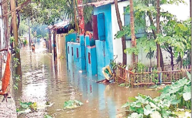 बाढ़ से जलपाईगुड़ी का शहरी इलाका जलमग्न