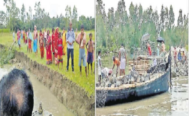 गंगा में कटाव का कहर जारी, लोग आतंकित