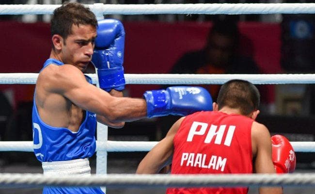 Asiad 2018 : मुक्केबाज अमित फाइनल में, चोटिल विकास को कांसा