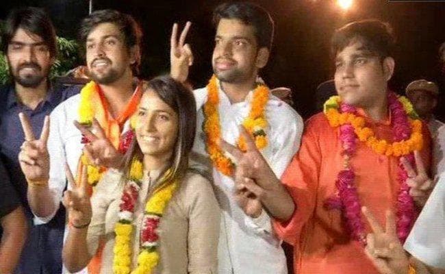 DUSU Election : अध्यक्ष समेत तीन सीटों पर ABVP का कब्जा, NSUI के खाते में सचिव का पद