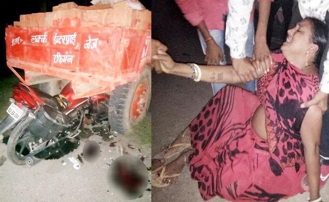 सड़क हादसे में औरंगाबाद के एक ही गांव के तीन लोगों की मौत