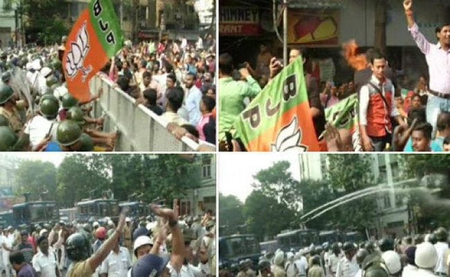 डेंगू को लेकर प्रदर्शन कर रहे भाजयुमो कार्यकर्ताओं पर लाठीचार्ज, कई जख्मी