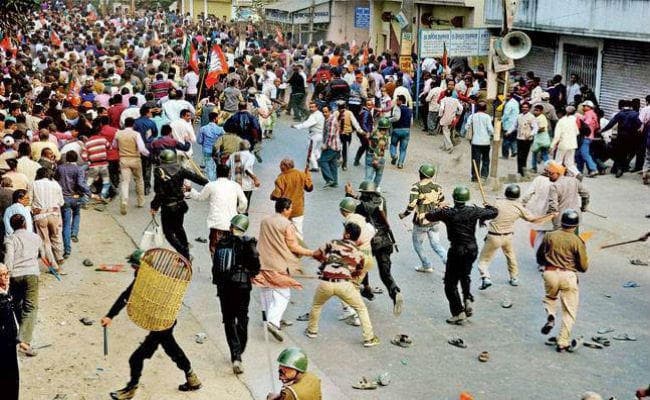रणक्षेत्र बना दिलीप घोष के दौरे वाला इलाका