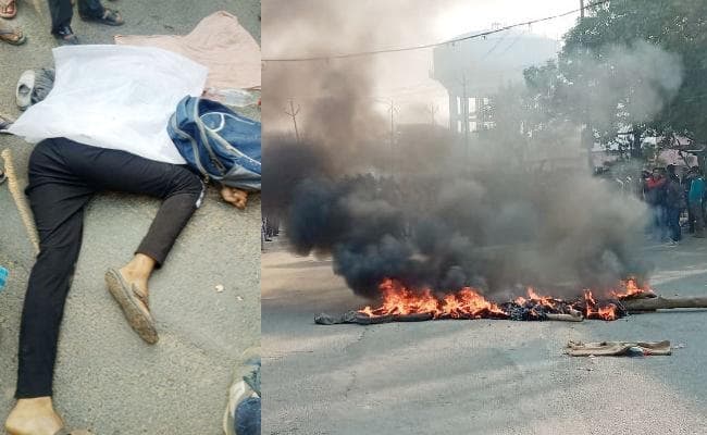 तेज रफ्तार स्कूल बस ने भाई-बहन को कुचला, किशोर की मौत से आक्रोशित लोगों ने की आगजनी