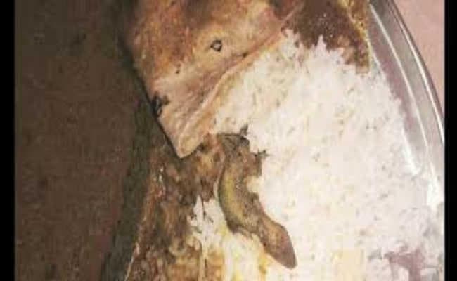 लोहरदगा के कैरो में मिड डे मिल में मिली छिपकली