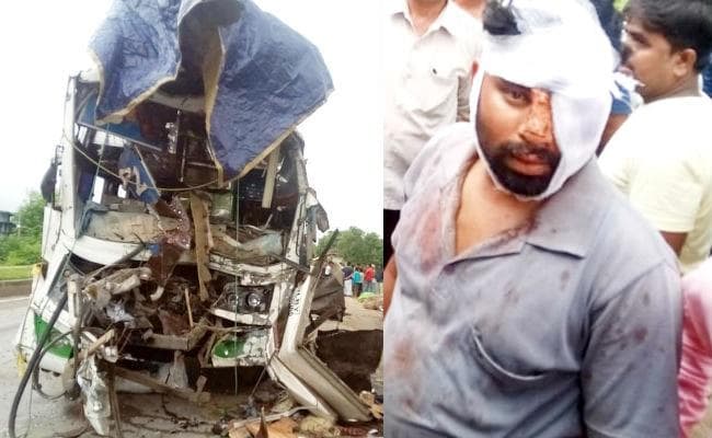 रांची से बिहिया जा रही बस दुर्घटनाग्रस्त,खलासी की मौत, बिहार और झारखंड के सात यात्री घायल