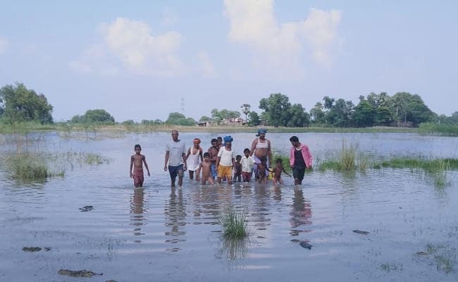 झारखंड में तेजी से बढ़ रहा है गंगा का जलस्तर, साहिबगंज के निचले इलाकों में आयी बाढ़