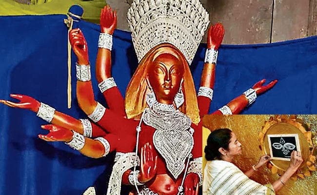 एड्स पीड़ित महिलाएं बना रहीं दुर्गापूजा मंडप, ममता को झारखंड समेत 3000 समितियों से उद्घाटन का बुलावा