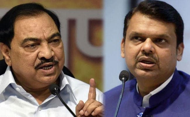 महाराष्ट्र भाजपा के वरिष्ठ नेता खडसे का आरोप- चुनाव में फडणवीस और महाजन ने मेरा टिकट काटा